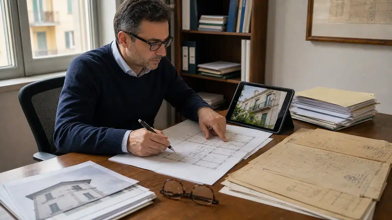 Confronto tra planimetria catastale e titolo edilizio per verificare lo stato legittimo dell'immobile
